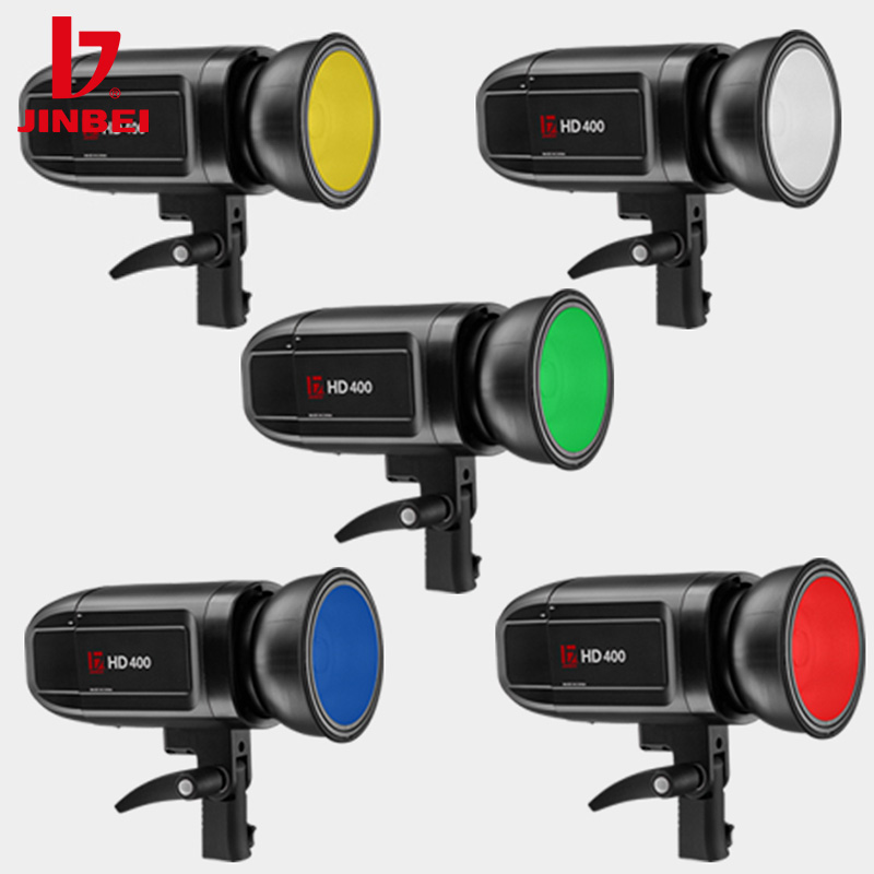 JINBEI – réflecteur de prise de vue Flash en Studio en extérieur, 14CM, Speedlite, réfléchissant la lumière, ombre avec 5 pièces, Film couleur, équipement de photographie