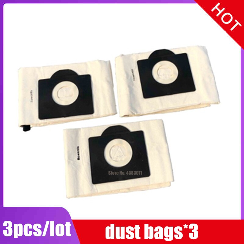 Sacchetti di polvere lavabili Karcher WD3 panno WD3300 MV3 SE4001 SE4002 6.959-130 A2200 A2500 A2600 A2900 A3100 sacchetti per aspirapolvere