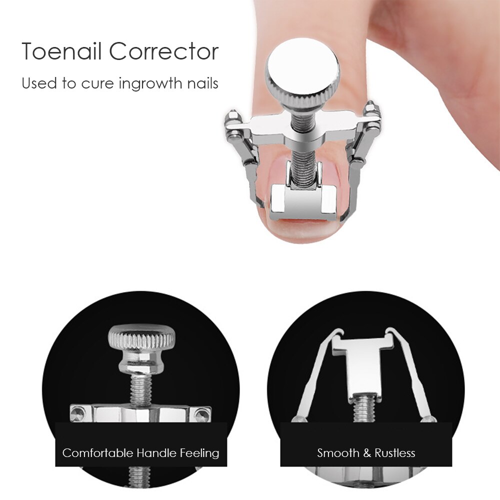 7PCS/Set Stainless Steel Toenail Correction Tool Set Pedicure Tools Home Use Nail File Corrector Foot Care Tools