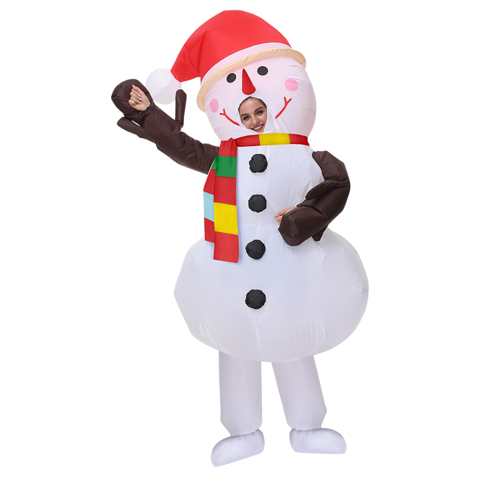 weihnachten Aufblasbare Schneemann Kostüm Schöne Weihnachten Cosplay Kleidung für Karneval Maskerade Parteien