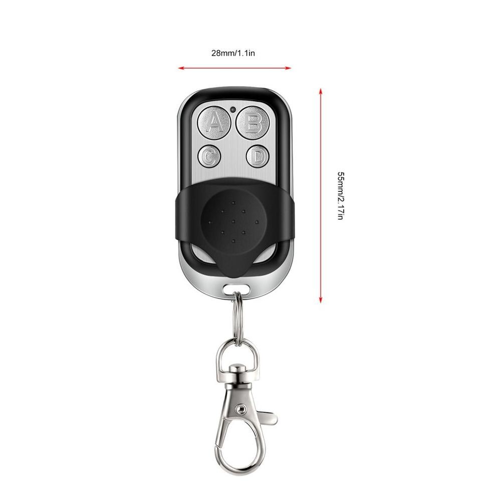 ABCD Wireless RF Remote Control433 MHz Electric Gate Garage Door Remote Control Key Fob Controller