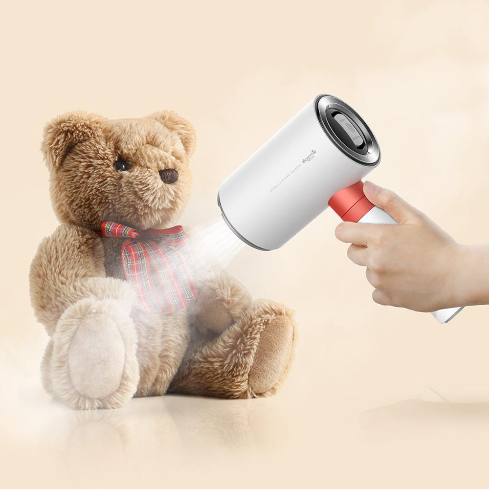 Deerma vestuário 2 em 1 multi-função portátil viagem ferro a vapor pendurado ferro plano sistema de pré-aquecimento inteligente