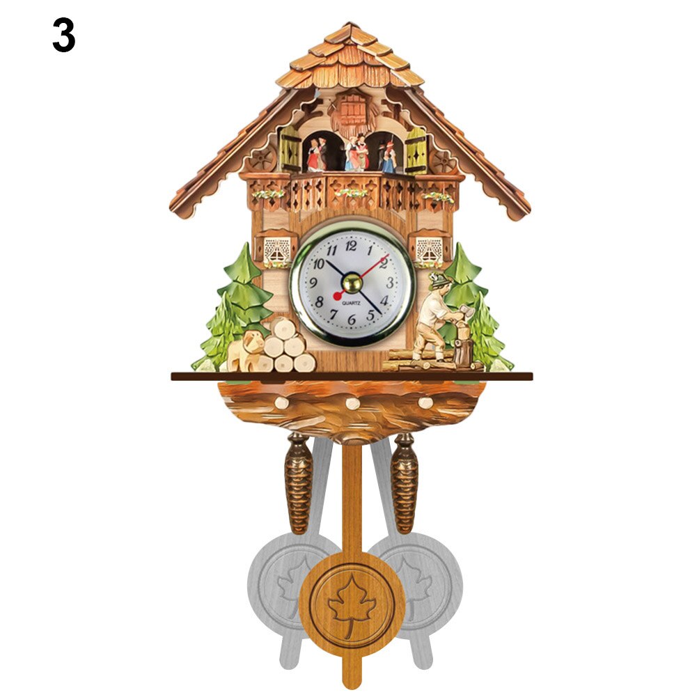 'The Best' Antieke Houten Koekoek Wandklok Vogel Tijd Bell Swing Alarm Horloge Thuis Art Decor 889