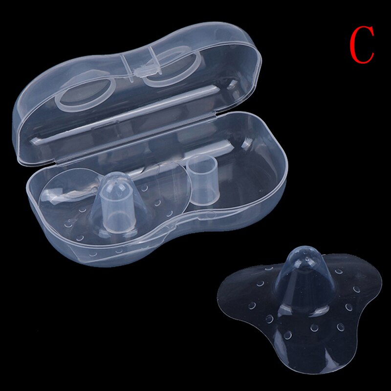 2 unids/set pezón de silicona protectores de las madres lactantes protectores de pezón protección cubierta de lactancia materna madre leche pezón de silicona: 3