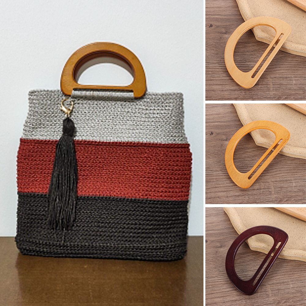 Classic Replacement DIY Bag Straps Handbag Tote Handles Wooden Bag Handle Purse Bags