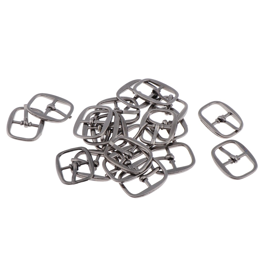 Pack Of 20pcs Antique Metal Buckles Art Crafts DIY Shoe Bag Sewing 18 X 10mm