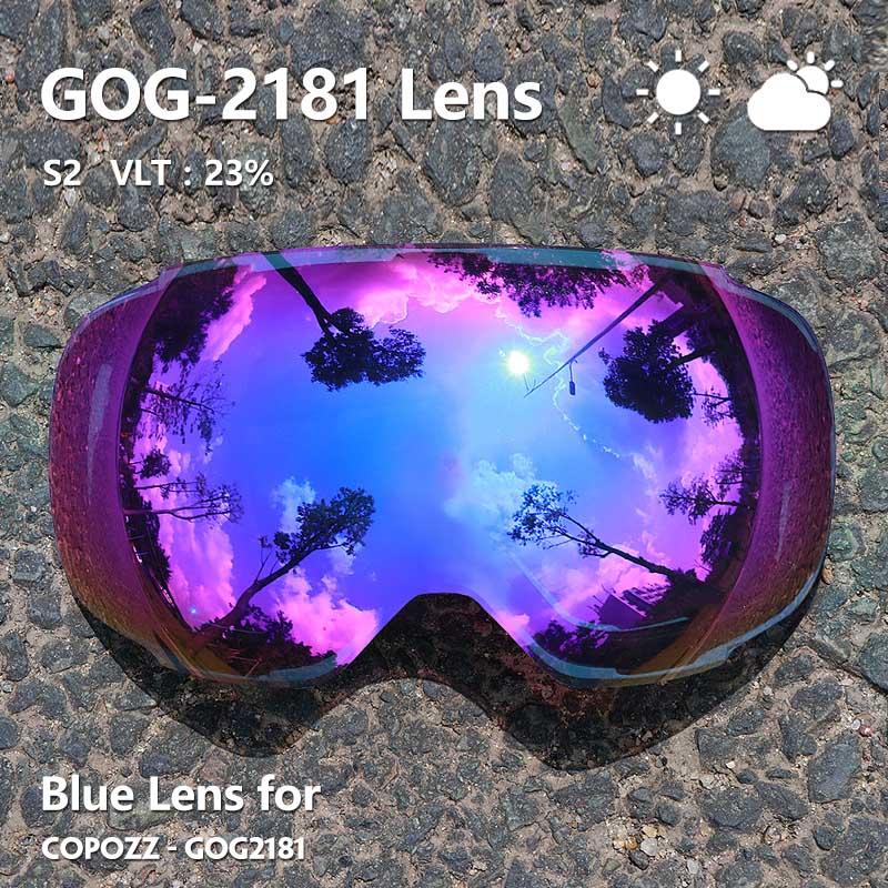 Copozz Originele Magnetische Lens Voor Ski Bril GOG-2181 Lens Anti-Fog UV400