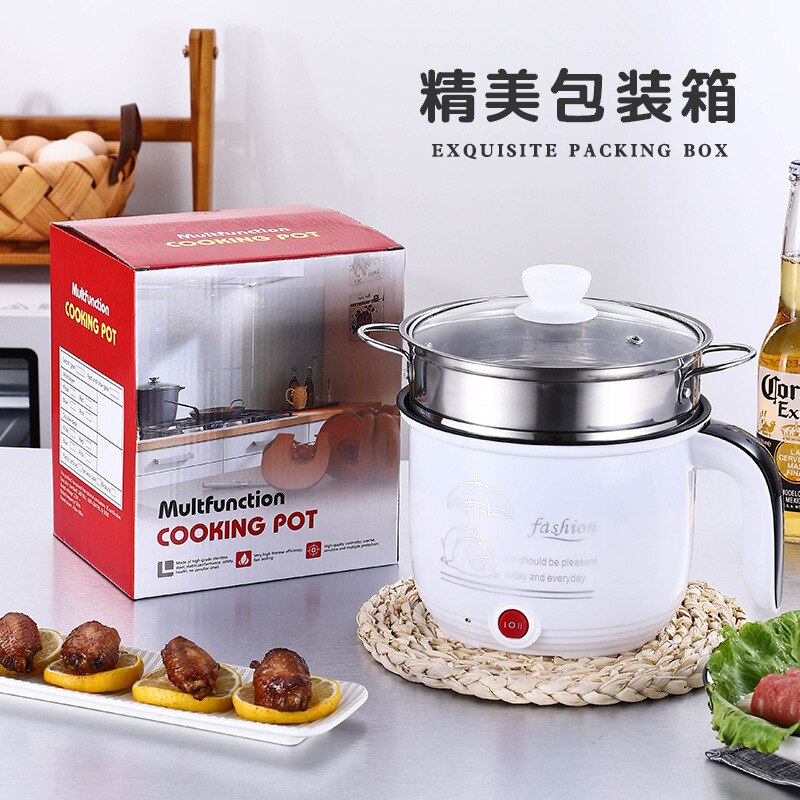Multi functional electric cooker cooking noodles mini electric frying pan dormitory student integrated electric cooking pot