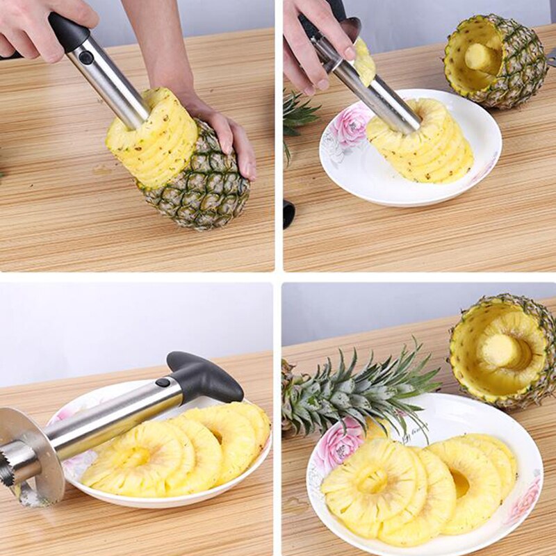 Cortador de piña para Ananas pelador Spiralizer corte fruta Acero inoxidable utensilios de cocina accesorios Pitter herramientas de rebanado