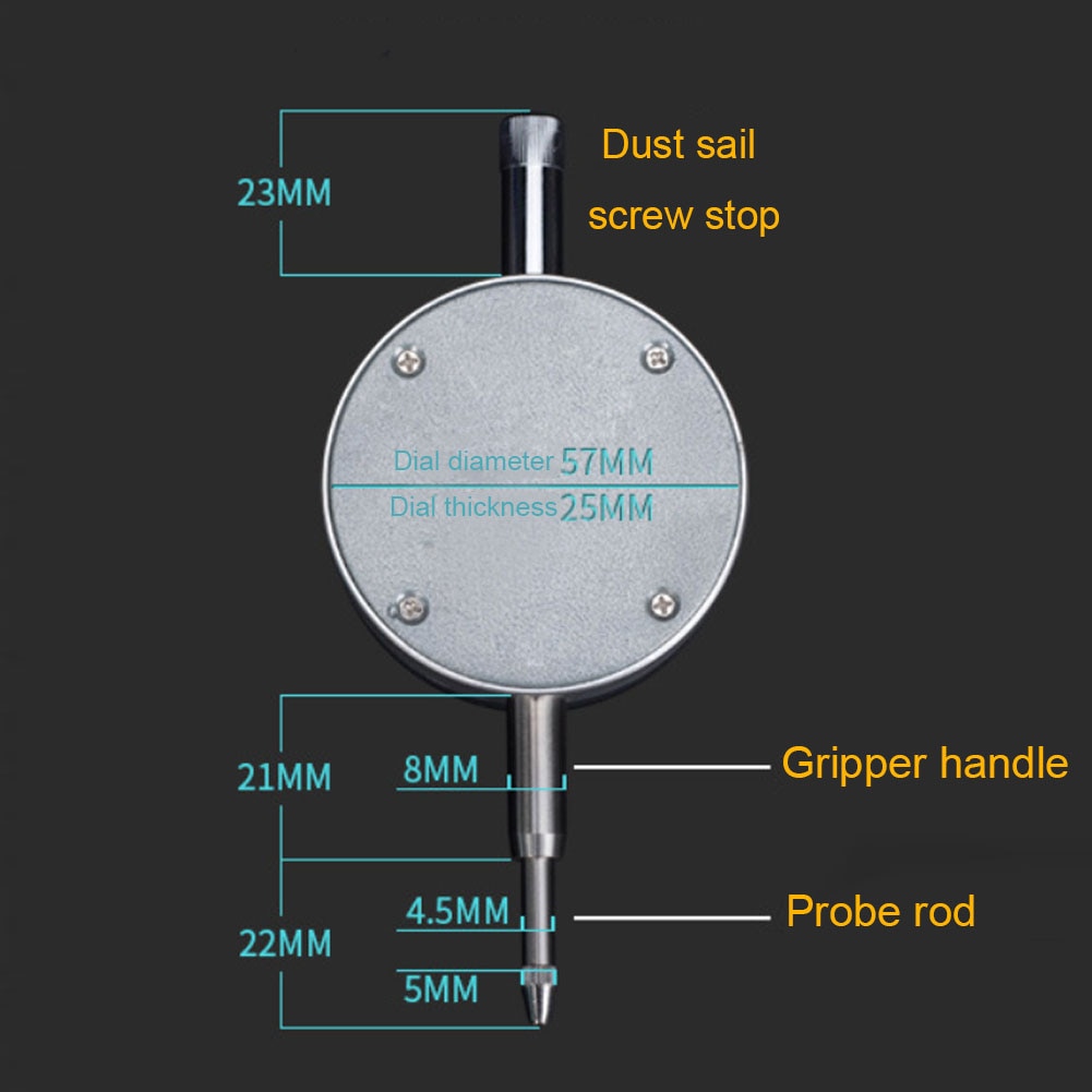 digital indicator 0-12.7mm 0.01mm 0.00005" Electronic Micrometer Micrometro Metric/Inch Dial Indicator Gauge