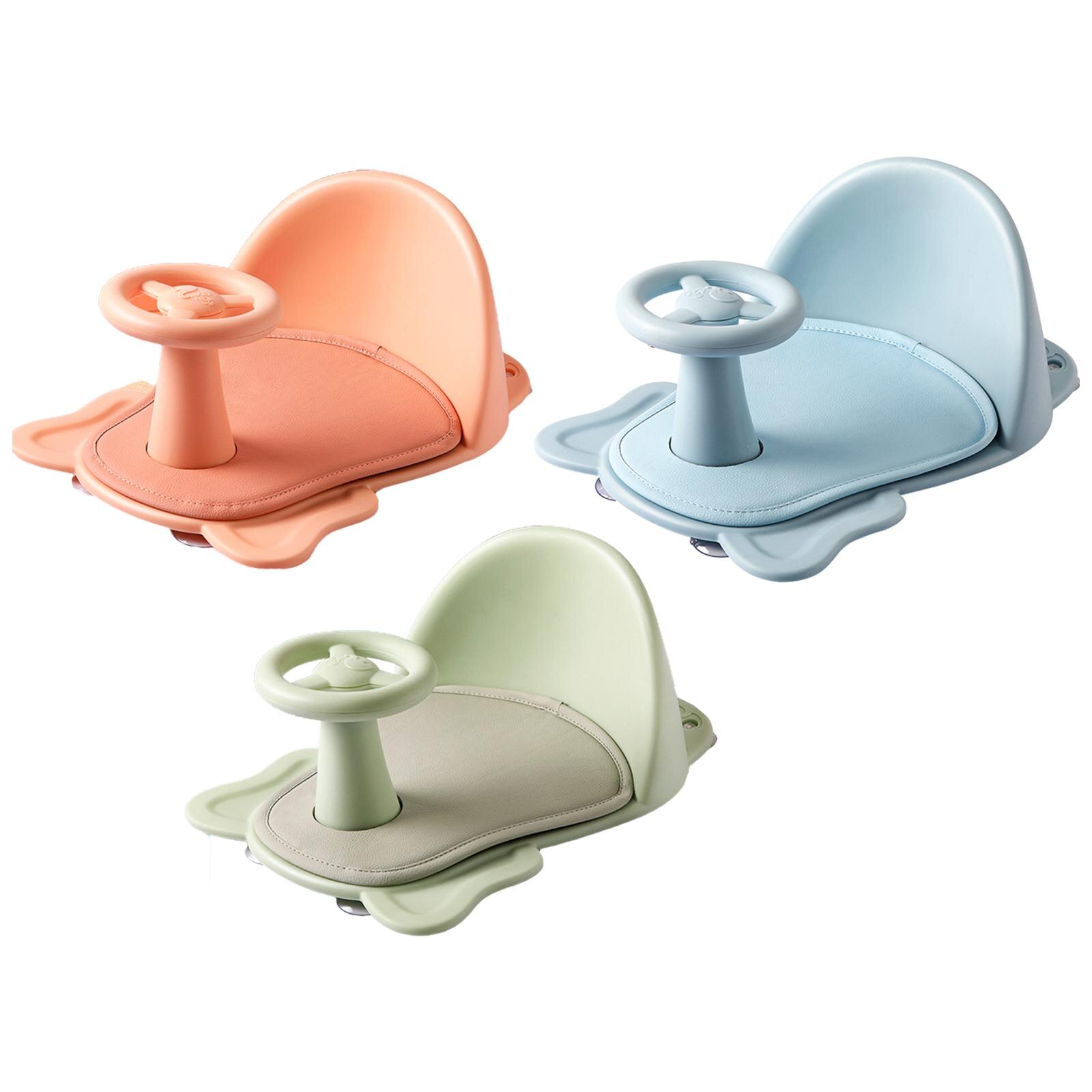 Asiento de bañera para bebé, silla de baño con respaldo, silla de bañera antideslizante con ventosa, asiento de ducha para sentarse, seguridad para el baño del bebé