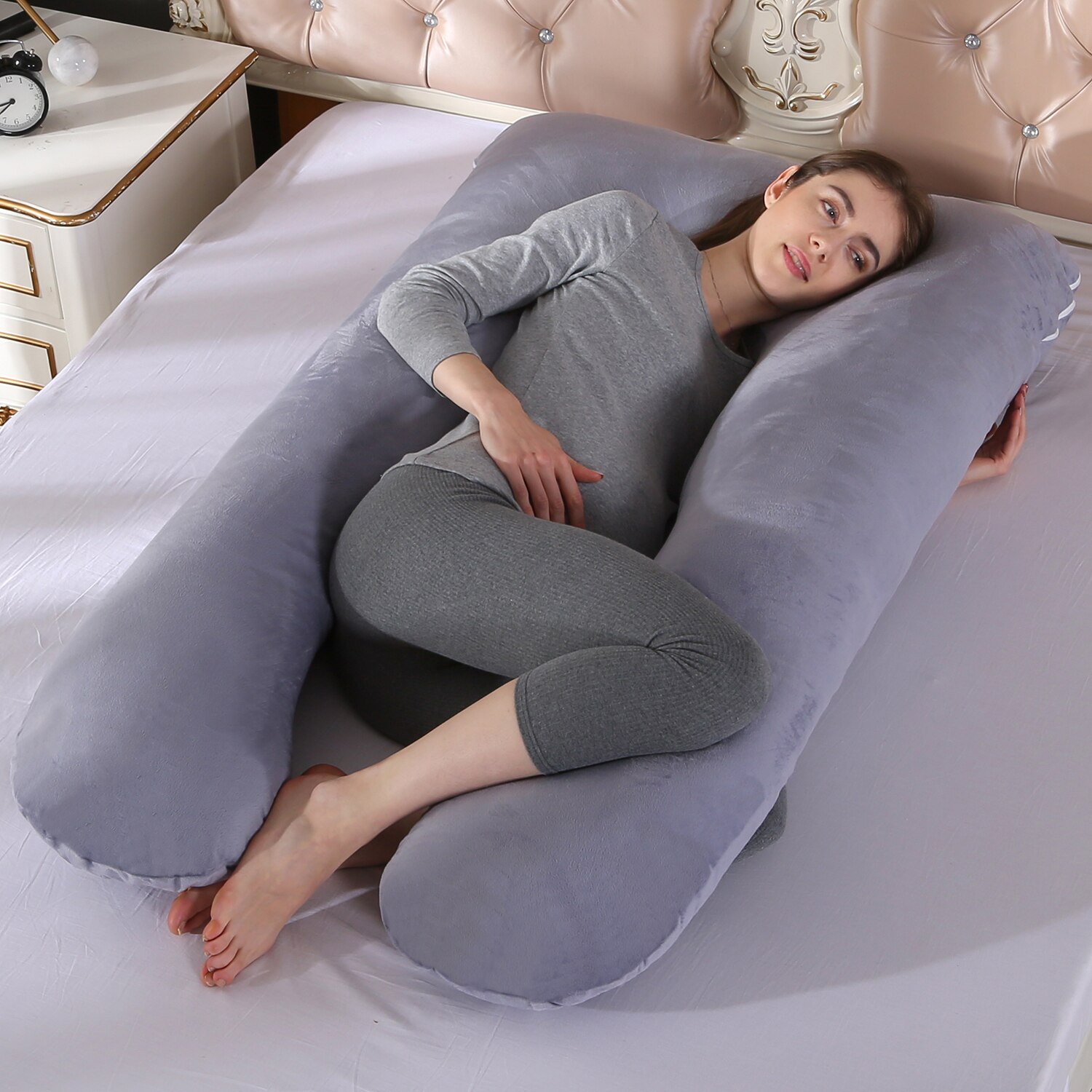 U Shape Pregnancy Pillow Bedding Full Body Comfortable Pregnant Sleeping Cushion Pregnant Pillow: A