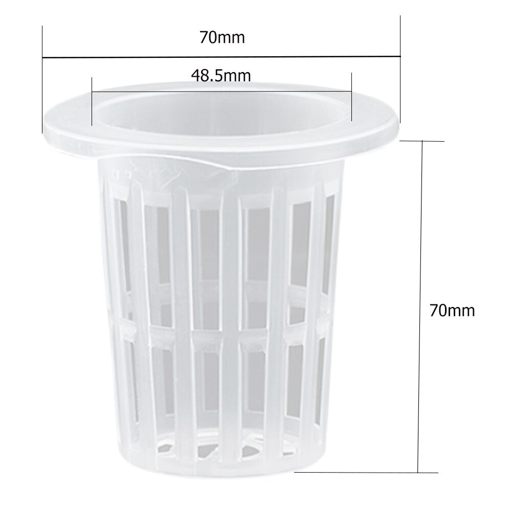 50pcs Hydroponic Colonization Mesh Pot Plant Grow Pots Hydroponic Aeroponic Planting Grow Clone Nursery Plant Soilless Basket: Type 50