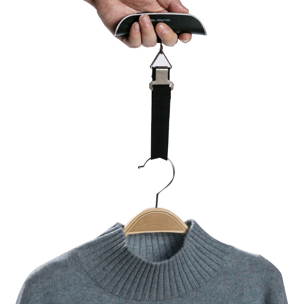 100g/40kg Digital Scale LCD Display Portable Mini Electronic Luggage Scale Weight Balance Suitcase Travel Hanging Steelyard Hook