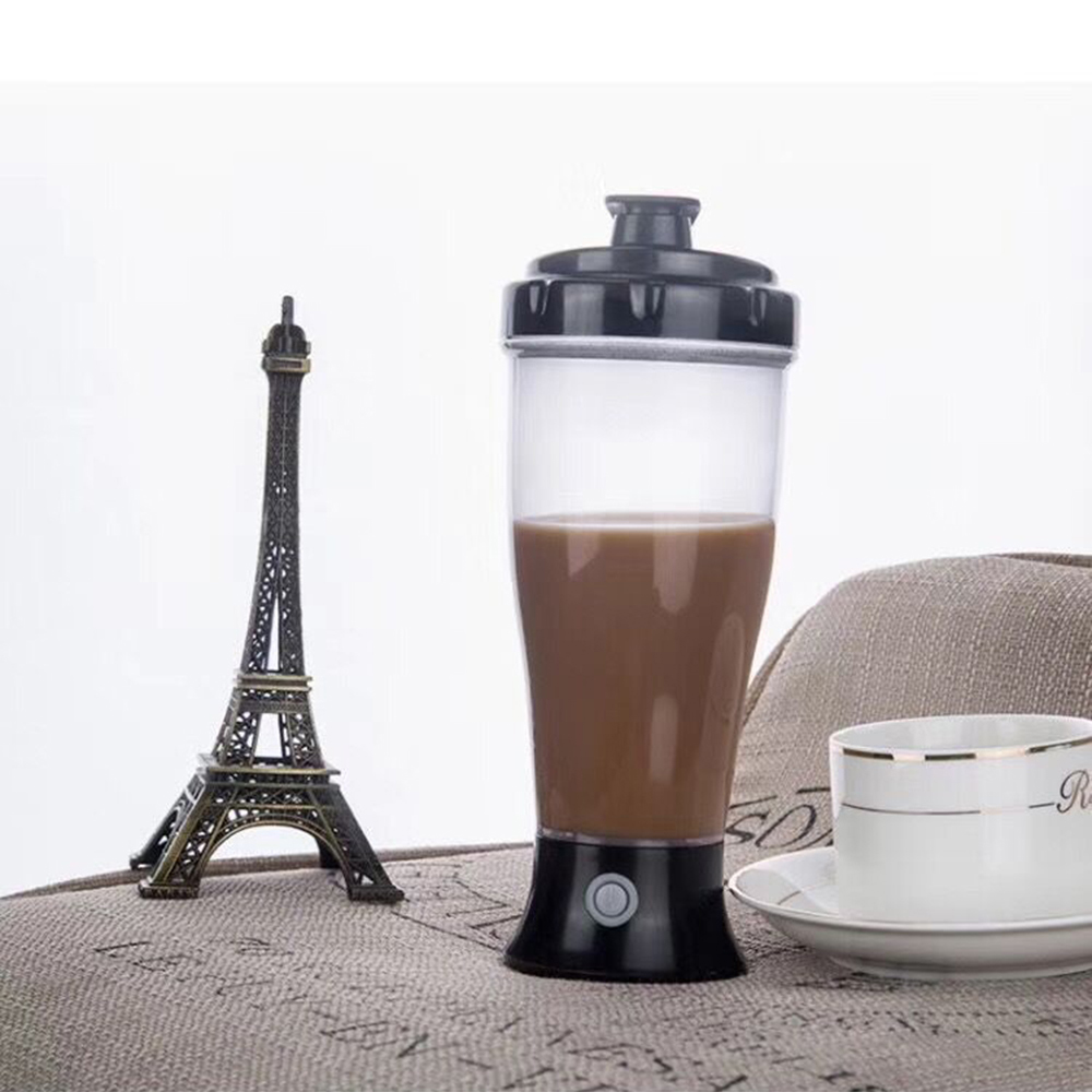 Draagbare Lastic Zelf Mixer Koffie Cup 350 Ml Mok Sap Milkshake Niet Giftig Batterij Aangedreven Elektrische Zelf Roeren sap Melk Mok