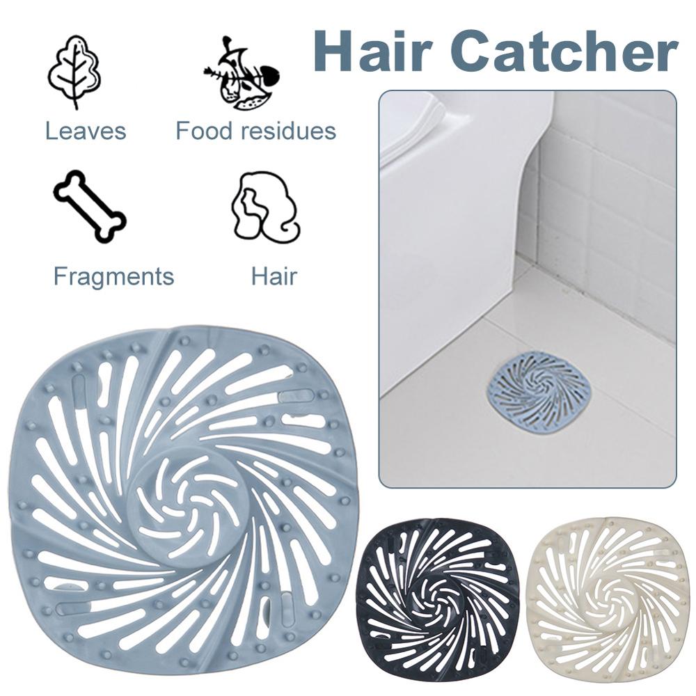 Bathroom Accessories Hair Catcher Durable Hair Stopper With Suction Cups Drain Cover For Bathroom Bathtub Kitchen Sink