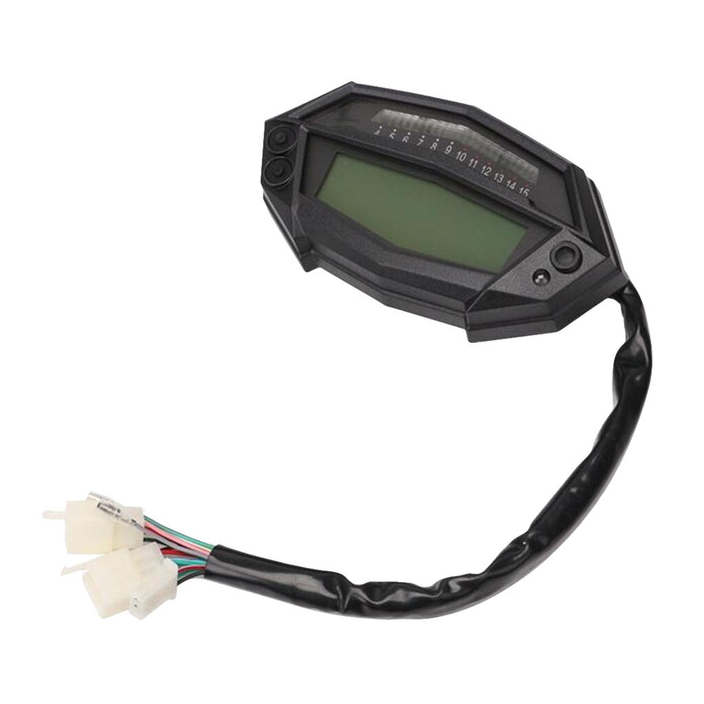 Motorcycle LCD Display Tachometer Speedometer Odometer Gauge Backlight