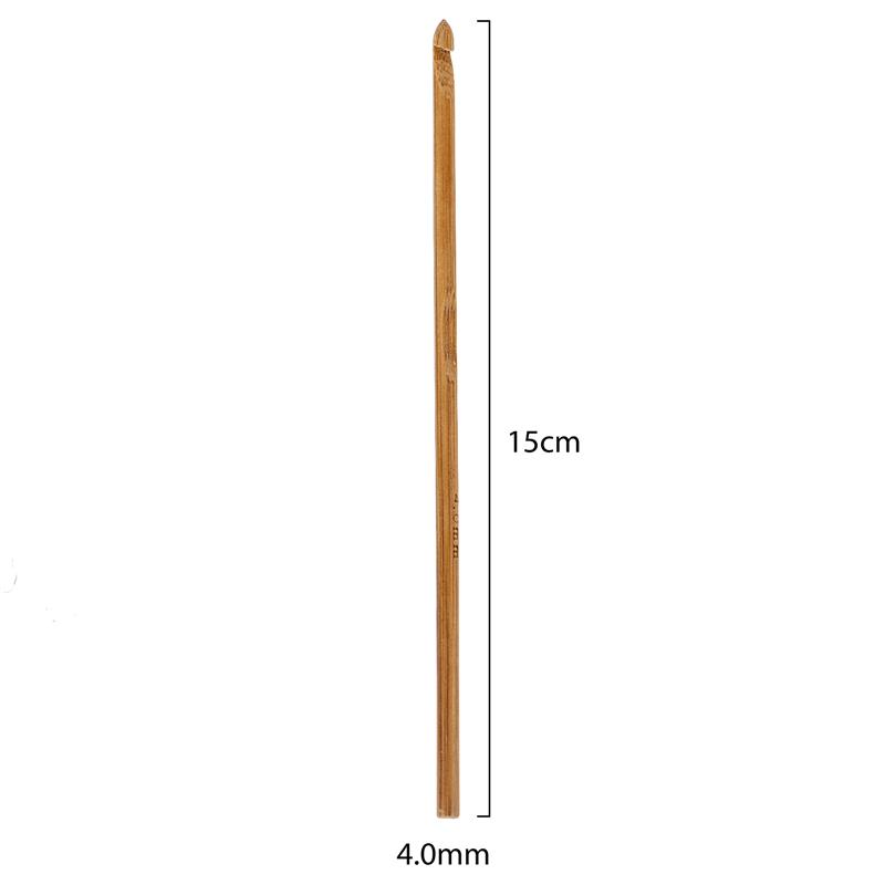 Gancho de ganchillo con mango de bambú, hilo de tejido de aguja de tejer artesanal, 3-10mm para agujas de tejer hechas a mano, hilo de tejido artesanal: Amarillo claro
