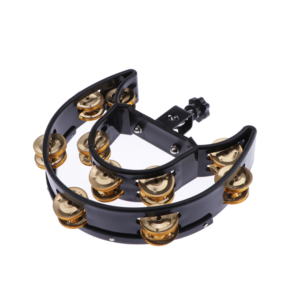 Perkusja grzechotka tamburyn z mocowaniem śruba instrument perkusyjny akcesoria