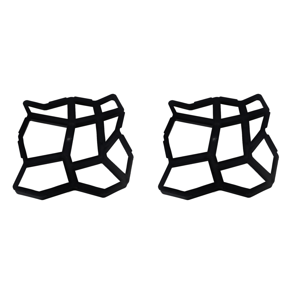 Moules à béton pour pavé de tremplin bricolage, moule à pierre, tremplin de tremplin, chemin de marche, moules en ciment pour jardin, pelouse, route en pierre, 9/7 grilles: WHITE
