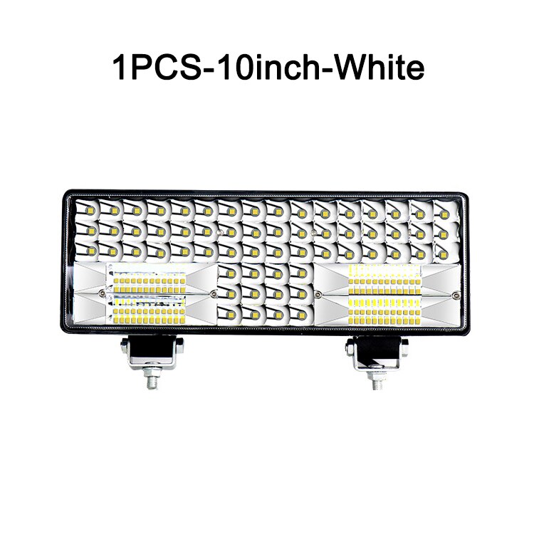 Nlpearl valopalkki/työkevyt kuorma-autot led työvalopalkki tulvapistevalo työvalot autoihin maastotraktori vene 4 x 4 12v 24v: 1 kpl -10 tuuman valkoinen