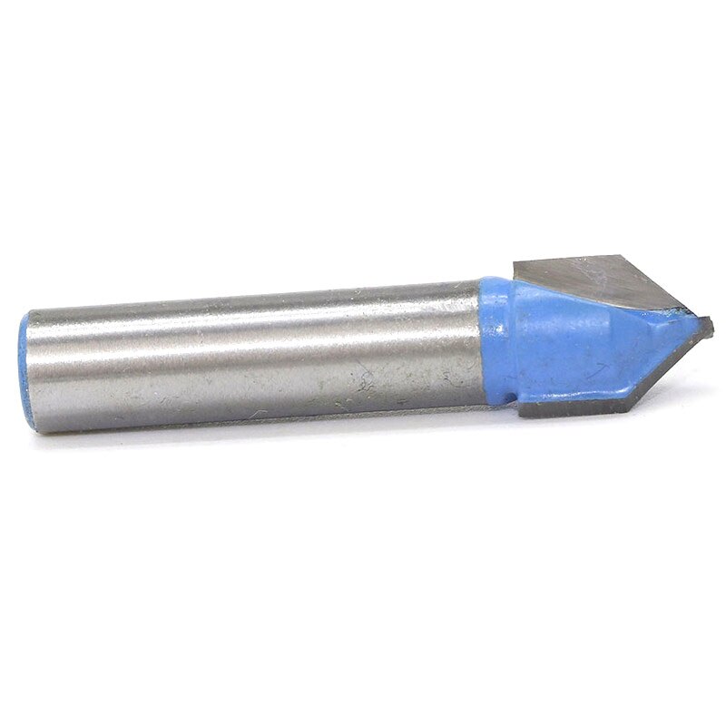 8mm V Groove Milling Cutter CNC Router Engraving Carving Knife Tungsten Steel Woodwork Chamfer Bit 90 Degree Cutting Tools