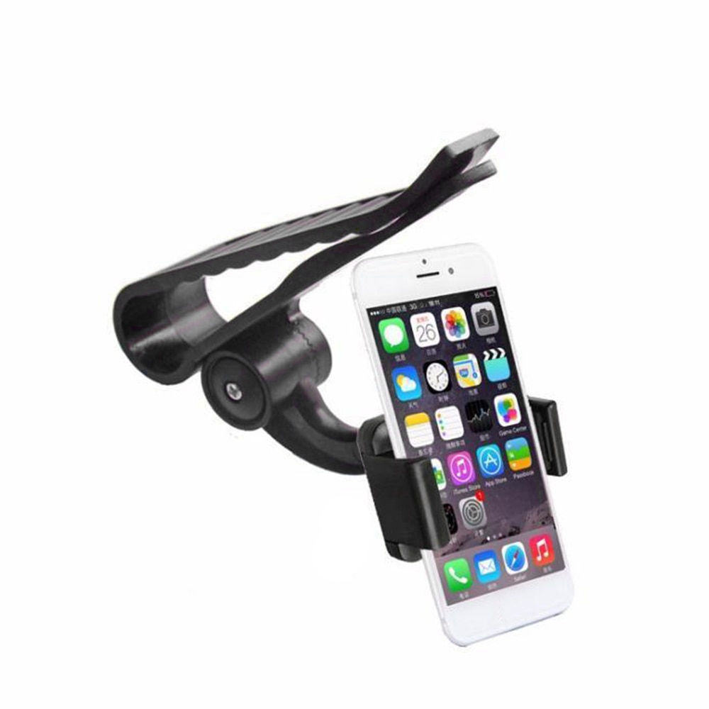 360 Degree Rotating Universal Car Sun Visor Phone Holder Lazy Sunshade Phone Bracket Square Mobile Phone Holder Stand Mount