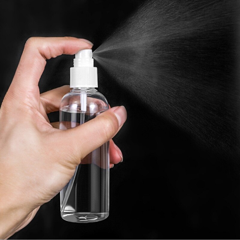 Sprayflaske plast spray tom flaske 100 ml gennemsigtige beholder 30 ml bærbare påfyldningsflaske steriliseringsflaske