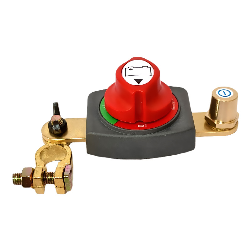 Auto Messing Batterij Disconnect Switch 12V 24V 48V Marine 200A 300A Dual Batterij Massa schakelaar Afgesneden Schakelaar Voor Auto Boot Rv: Paars