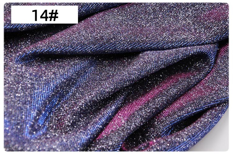 1/3/5/10m Tela de vestido de novia iridiscente con purpurina, tela holográfica brillante, tela brillante, tela de Cosplay para ropa de baile: S / royal blue