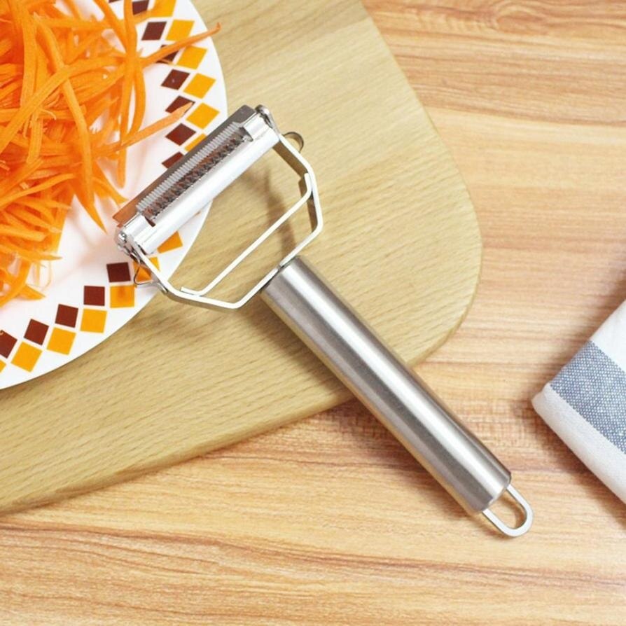 Roestvrij Staal Aardappel Komkommer Wortel Rasp Julienne Dunschiller Groenten Fruit Dunschiller Dubbele Schaven Rasp Keuken Gadget