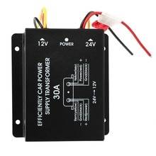 Auton virtalähteen alennusmuuntaja 24v to 12v superkondensaattori 30a lähtö 240w alumiinikotelon invertteri