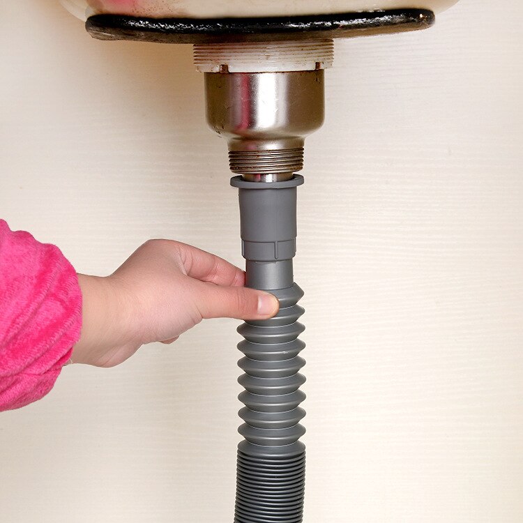 Retractable Basin Drain Pipe Washbasin Wash Basin Drain Pipe Lengthened Deodorizing Inter-platform Basin Extension Hose Pipe