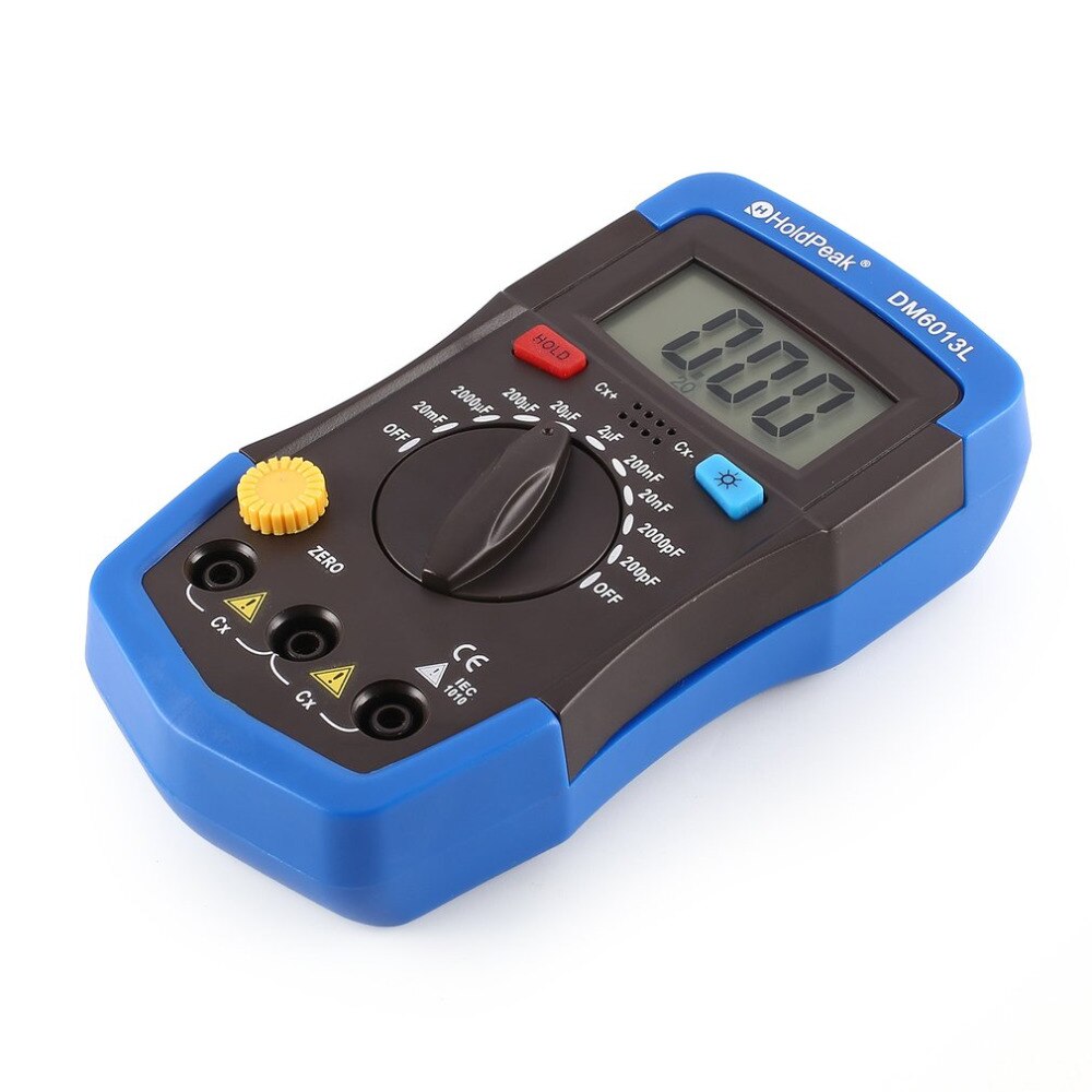 DM6013L multimeter Capacitor Meter Handheld Digital capacimetro Capacitance Electronic Tester Diagnostic-tool + LCD Backlight