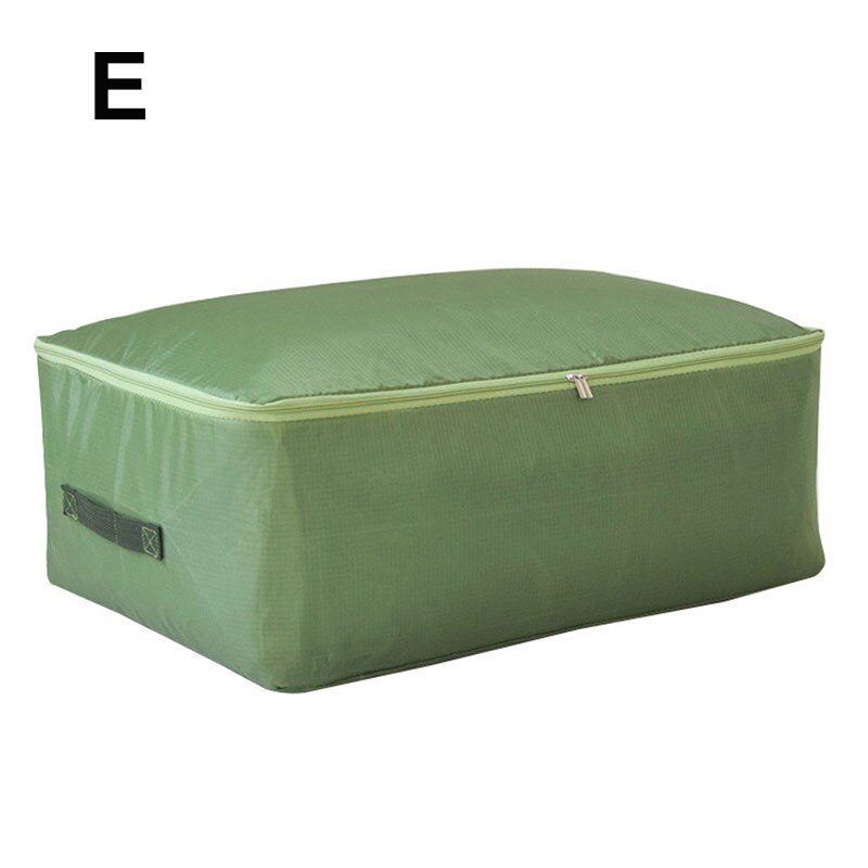 Foldable Oxford Cloth Storage Bag Clothing Bedding Blanket Quilt Closet Organizer Box Cabinet Wardrobe Container With Handles: E