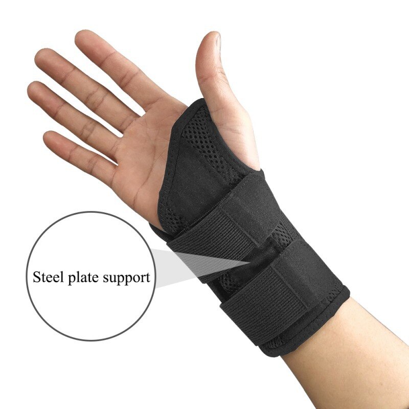 Wrist Support Carpal Wrist Brace Support Forearm Splint Band Strap Pain Relieve Soft Moisture-Wicking Wrist Protector Pad
