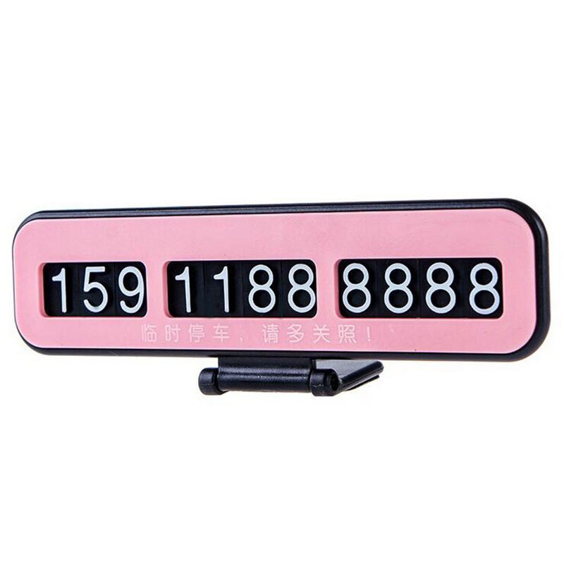 Hideable Auto Telefoonnummer Kaart Plaat Stickers Auto Styling Tijdelijke Parkeerkaart Telefoon Nummer Kaart Plaat Telefoonnummer