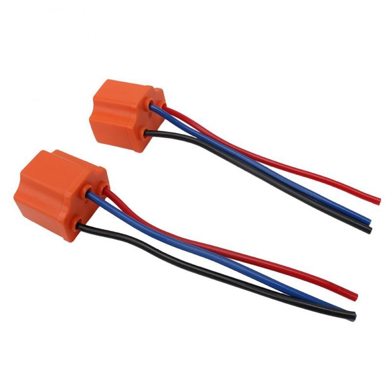 Conector de Base de faro H4/9003/HB2 de 3 pines, adaptador de enchufe, enchufe de bombilla LED, extensión de bombilla enchufable para H4