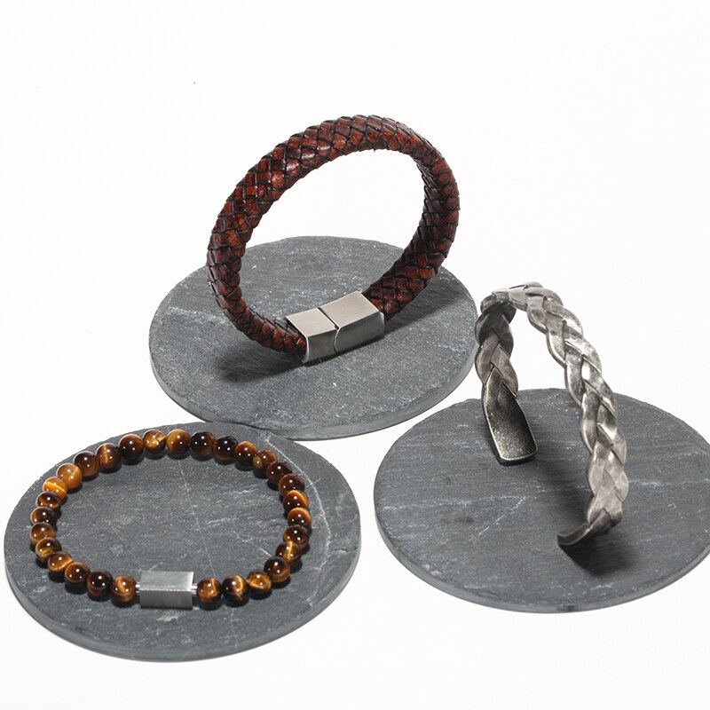 men bangles/Stainless Steel/Vintage/leather/Bangles Bracelets Twisted Braiding titanium Wires Cuff bangle amazing price