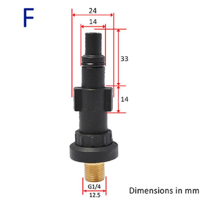 Buse de mousse pour nettoyeur haute pression Stihl, adaptateur en plastique, générateur de mousse, Lance à neige pour Karcher bose Sterwins Champion: Bleu