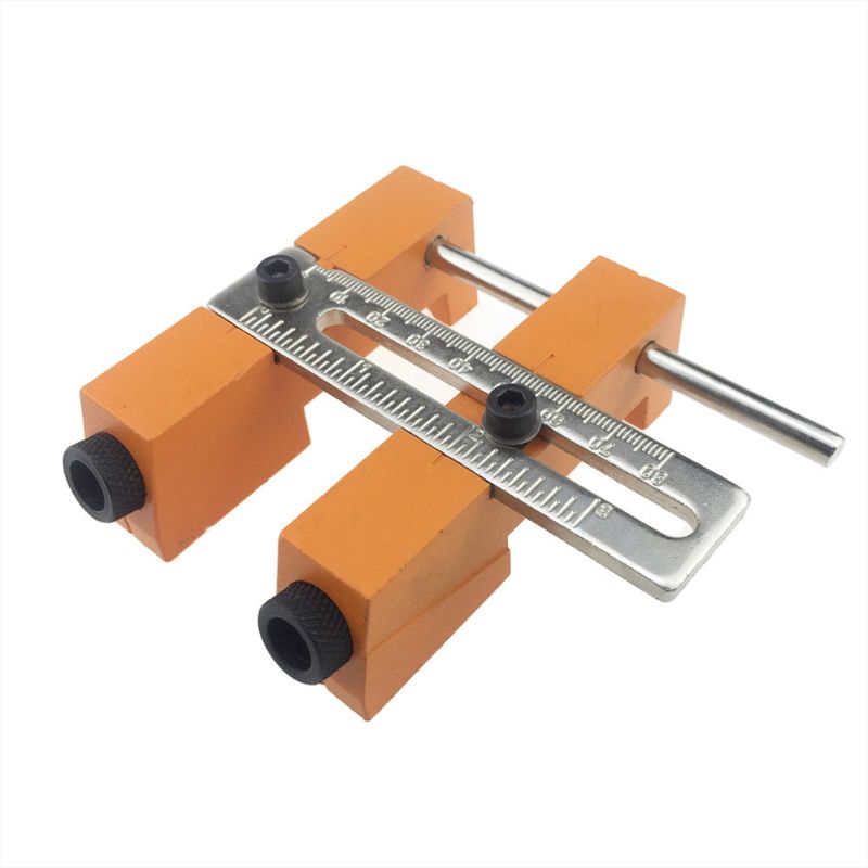 Adjustable Pocket Hole Drill Guide Kit Width Angle Drilling Jig System Bits Doweling Punch Locator Woodworking Double