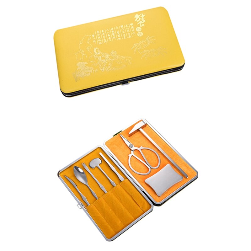 8-Piece Set for Eating Crab Tools Stainless Steel Crab Clamp Crab Clamp Crab Needle Tool Box