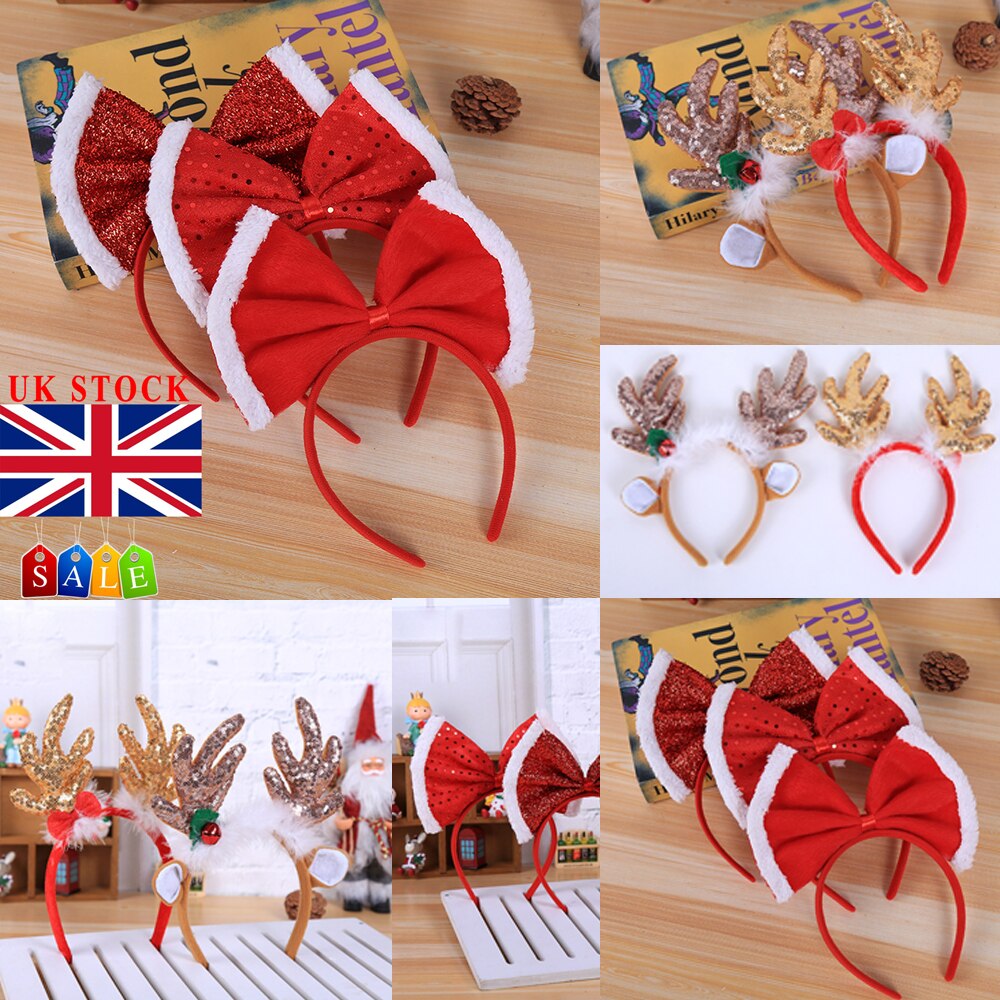 Neue Weihnachten Stirnband Hütte Phantasie Kleid Hütte Rentier Geweih Santa Weihnachten freundlicher Erwachsene