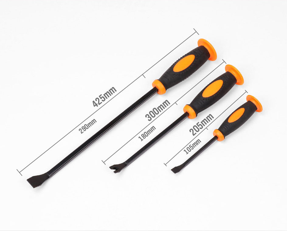 HORUSDY-Juego de Herramientas de palanca de alta resistencia, extractor de clavos, cincel, herramienta de reparación de automóviles, removedor de mano, 3 uds.: Default Title