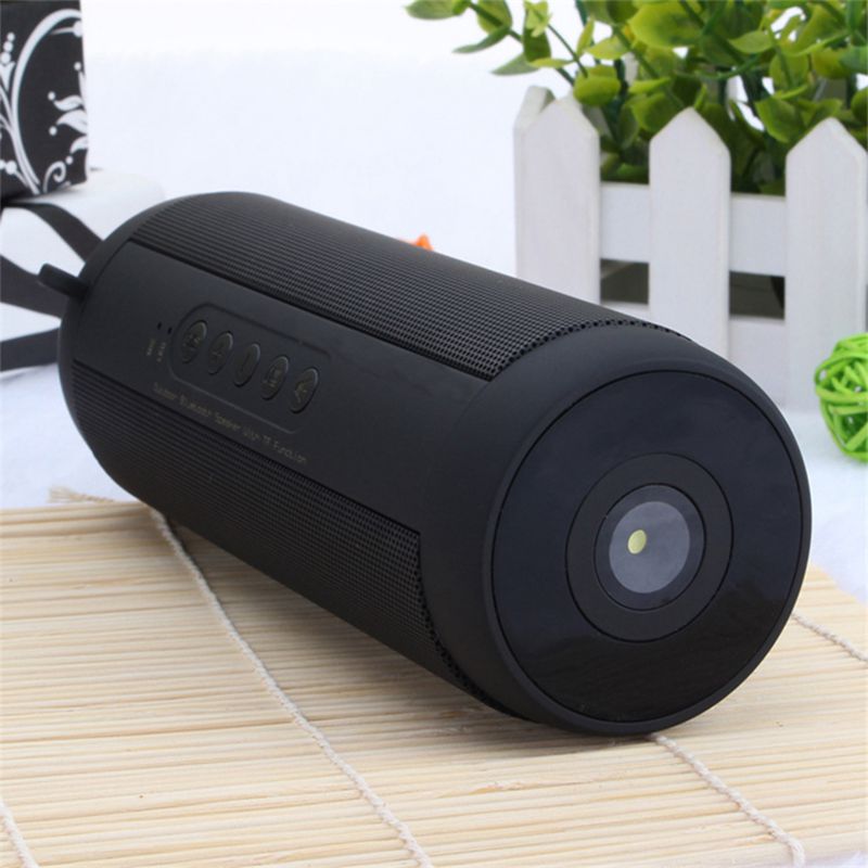 IPX7 Waterproof Outdoor HIFI Column Speaker Wireless Bluetooth Speaker Subwoofer Sound Box with Flashlight Support