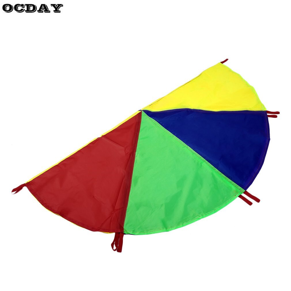 Caldo! Tenda giocattolo per Bambini I Bambini Giocano Arcobaleno Paracadute 8 Maniglie Divertimento tutto'aria Aperta e sport Gioco di Esercizio Dello sport Giocattolo per Infanzia per Bambini
