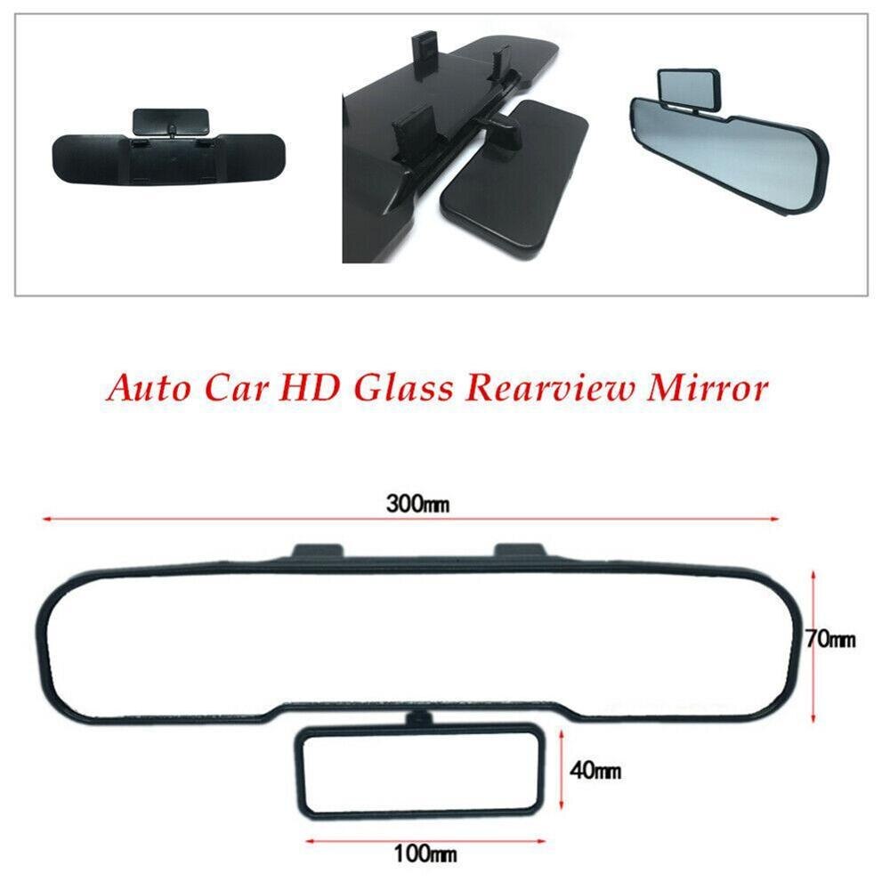 Espejo de asistencia para automóvil de 300mm, espejo retrovisor para coche con visión grande antideslumbrante, espejo retrovisor para bebé Interior para coche con ángulo panorámica