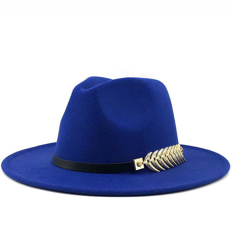 Specjalne kapelusze filcowe męskie kapelusze Fedora z paskiem kobiety Vintage Trilby czapki wełna Fedora ciepły jazzowy kapelusz Chapeau Femme Feutre Panaman kapelusz: MZ17050-4