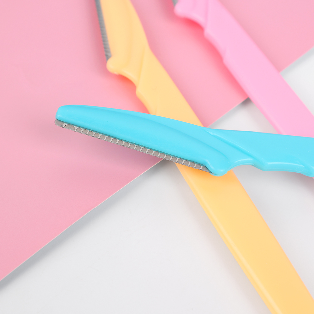 6/30 pièces Portable visage rasoir oeil sourcils épilation rasoir lame rasoir épilation couteaux sécurité rasoir femme maquillage