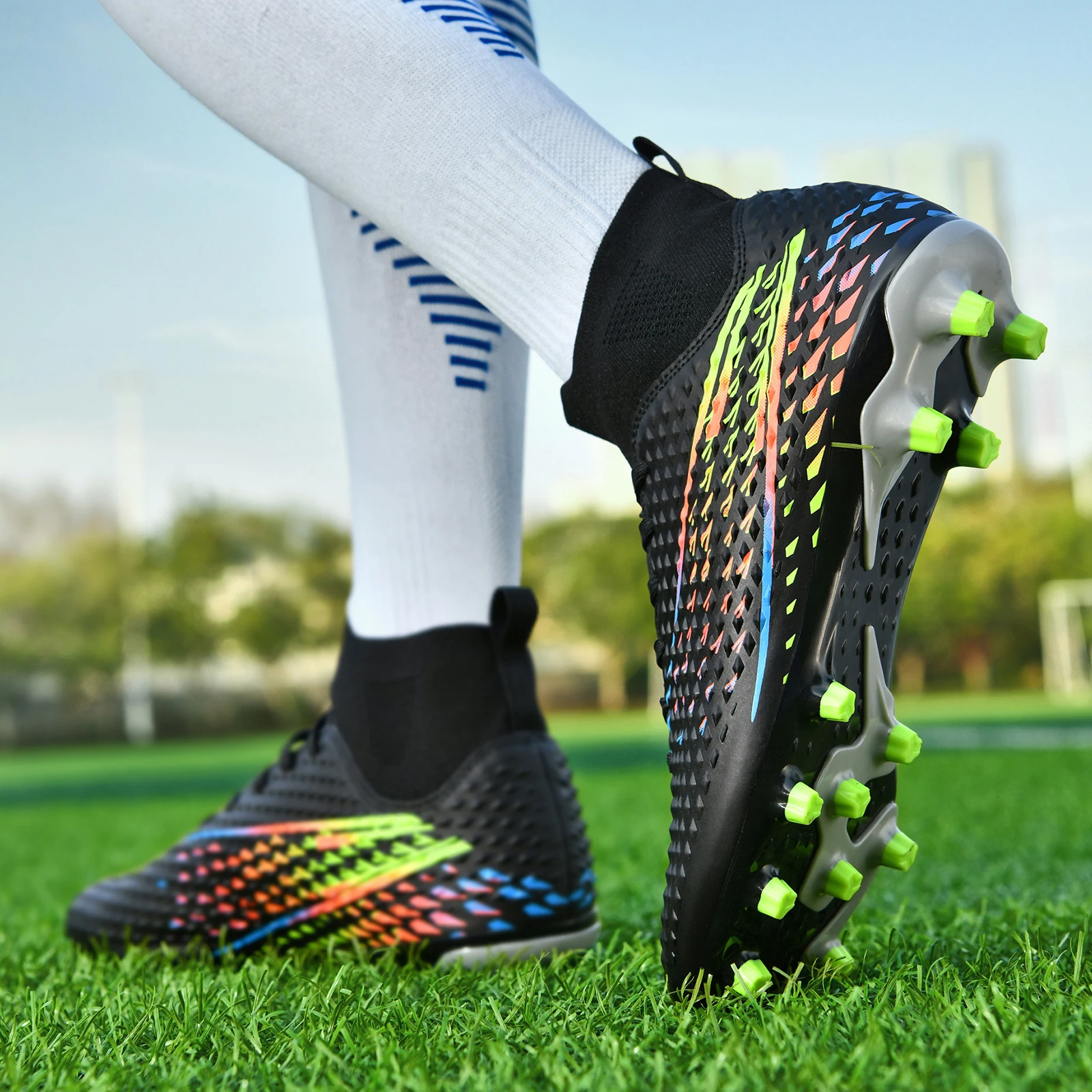 Voetbalschoenen voor heren Casual voetbalschoenen Volwassenen Professioneel voetbal Tiener Antislip buitensportschoenen Nieuw